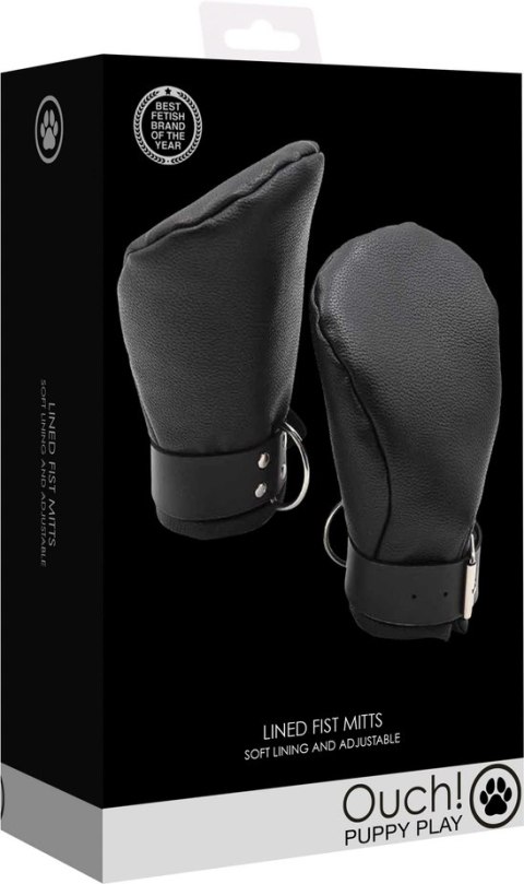 Ouch! by Shots rękawice neoprenowe z podszewką, czarne, unisex Ouch! by Shots rękawice neoprenowe z podszewką, czarne, unisex