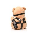 XR Brands Bondage Bear Miś dekoracyjny z opaską spalony pomarańcz 23cm