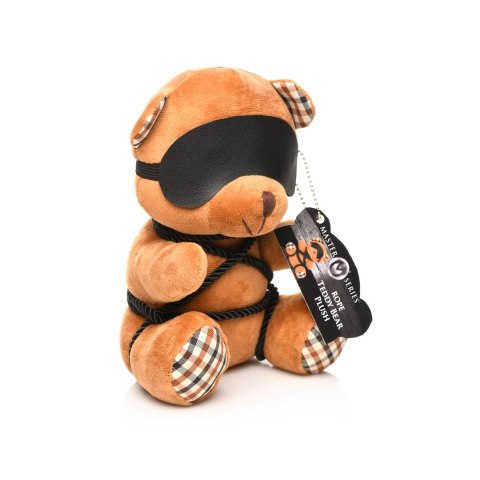 XR Brands Bondage Bear maskotka dekoracyjna z liną 23 cm spalony pomarańcz XR Brands Bondage Bear maskotka dekoracyjna z liną 23 cm spalony pomarańcz