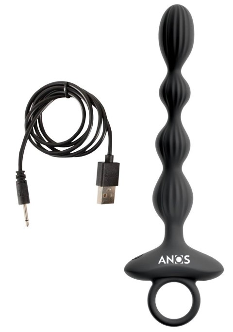 ANOS Flexible Beads model z 2 silnikami i 10 trybami wibracji, czarne
