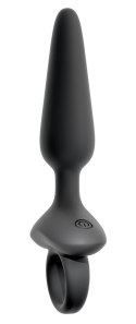 ANOS Plug Silikonowy Wibrujący Flexible 10 Trybow Czarny 15 cm