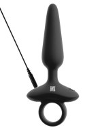 ANOS Plug Silikonowy Wibrujący Flexible 10 Trybow Czarny 15 cm