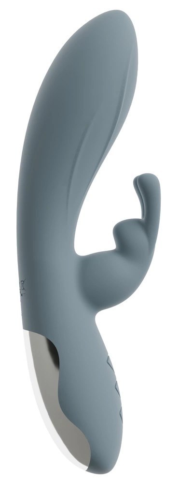 Beau Coeur Velina Rabbit - dwusilnikowy model silikonowy, 20 cm, rożowy