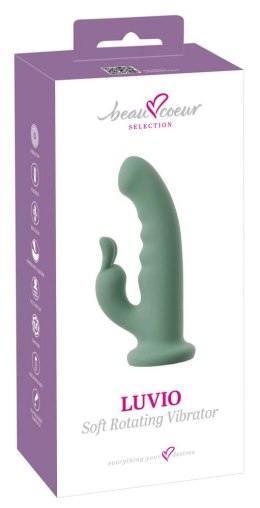 Beau coeur Luvio Rotating Soft - wibrujący model z obrotową głowicą, silikon, 19,3 cm