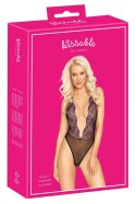 Kissable Body Floral Embroidery S/M czarny z haftem kwiatowym