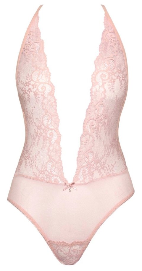 Kissable Body Pink L/XL - koronkowy model z regulowanymi ramiączkami
