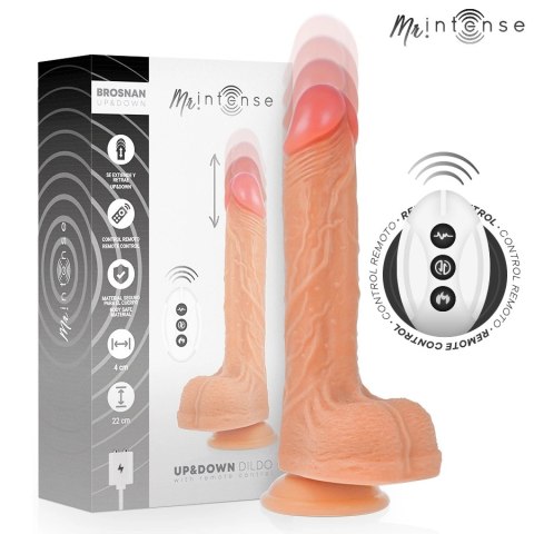 MR INTENSE Brosnan model z dynamicznym ruchem i pilotem 22 cm silikonowy