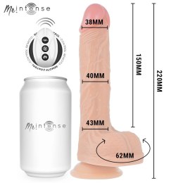 MR INTENSE Brosnan model z dynamicznym ruchem i pilotem 22 cm silikonowy