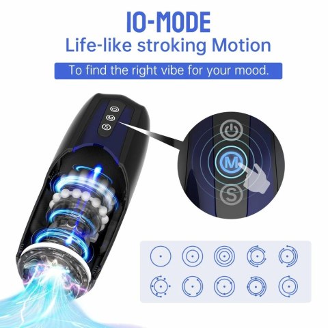 Magic Motion Xone Czarny - Maszyna intymna z aplikacją i 10 trybami