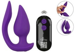 Sweet Smile RC 2w1 System Wibrujący Plug & Panty, silikonowy, fioletowy