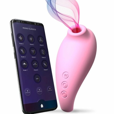 Adrien Lastic Revelation Pink - Intymny stymulator falowy z aplikacją, rożowy