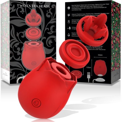 MIA Rose 2.0 Dwugłowicowy stymulator impulsowy IPX6 silikonowy rożowy