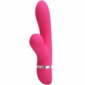 Pretty Love Willow - silikonowy masażer intymny z funkcją fal ssących magenta