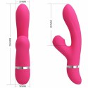 Pretty Love Willow - silikonowy masażer intymny z funkcją fal ssących magenta