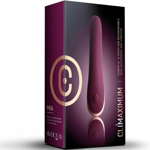 Climaximum Mia - dyskretny wibrator wodoodporny, silikonowy, 10 trybow