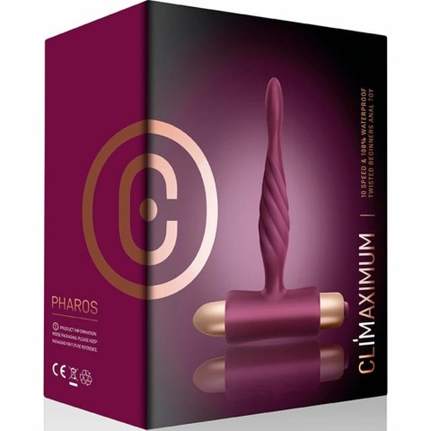 Climaximum Pharos model wibracyjny silikonowy czop dla początkujących 10 trybow