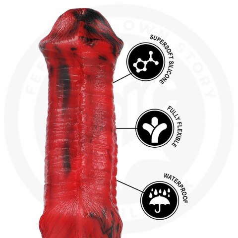 EPIC Cybersilicock Vulcanus Night Dragon - model silikonowy, 19,5 cm