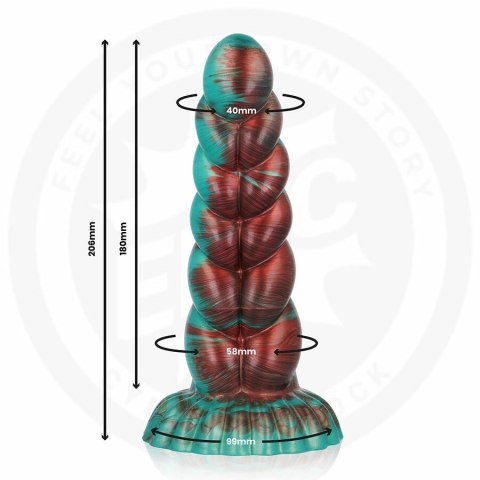 EPIC Zirion Aridfire - silikonowy model anatomiczny, ognista kolorystyka, 206 mm