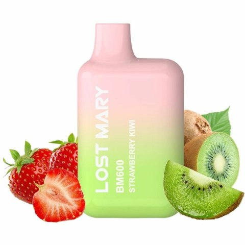 Lost Mary BM600 Vaper Jednorazowy 2% Truskawka Kiwi 600 Zaciągnięć