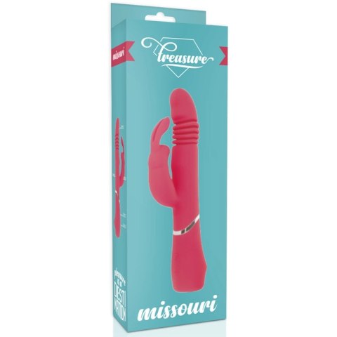 Treasure Missouri Rożowy - Wielofunkcyjny Model Silikonowy IPX7 3 Silniki