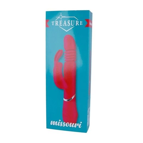 Treasure Missouri Rożowy - Wielofunkcyjny Model Silikonowy IPX7 3 Silniki