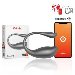ONINDER Nairobi Czarne Jajko Wibrujące Bluetooth IPX7 Aplikacja