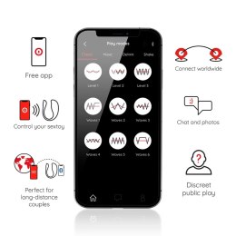 ONINDER Nairobi - Jajeczko sterowane aplikacją, rożowe, IPX7, Bluetooth