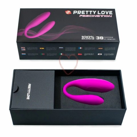 Pretty Love Fascination Liliowy Masażer U-kształtny 30 Trybow Wodoodporny