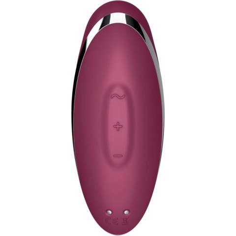 Satisfyer Tap & Climax 2 - Wielofunkcyjny model z 11 trybami, czerwony