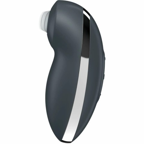 Satisfyer Tap & Climax 2 szary - urządzenie dwufunkcyjne wodoodporne
