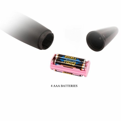 Baile Power Wand - czarny masażer kompaktowy, silikonowy, wielostopniowy