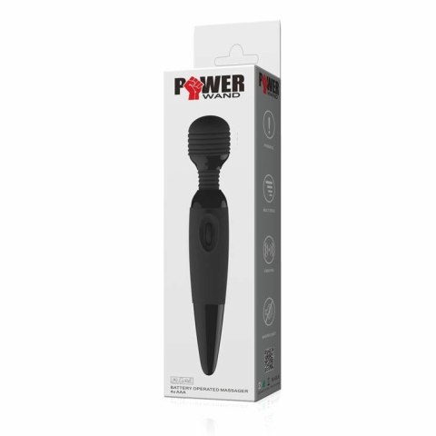 Baile Power Wand - czarny masażer kompaktowy, silikonowy, wielostopniowy