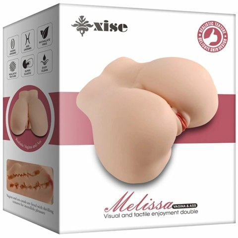 XISE Melissa - Anatomiczna maszyna intymna podwojny kanał TPE 3D