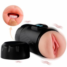 SHEQU Kay Podwojny System Wibracji z Anatomiczną Powierzchnią TPE