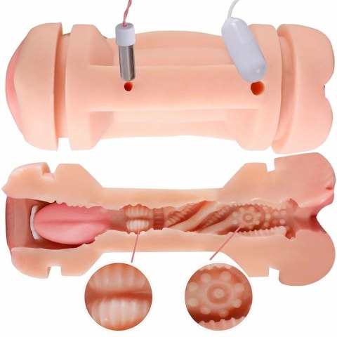 SHEQU Kay Podwojny System Wibracji z Anatomiczną Powierzchnią TPE