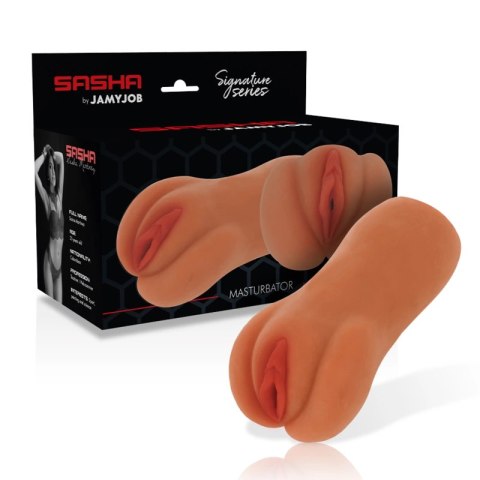 Jamyjob Signature Sasha - anatomiczna maszyna intymna z TPR, 14 cm