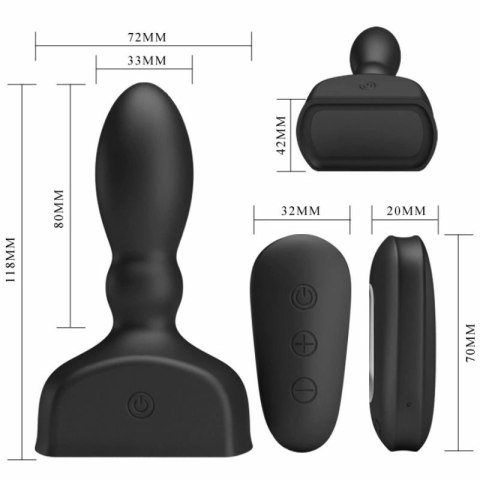 Pretty Love Marriel anatomiczny stymulator prostaty z funkcją napełniania powietrzem