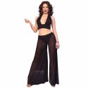 Chilirose CR 4857 Czarny Komplet Top wiązany i Spodnie XL