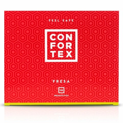 Confortex Strawberry 144 szt. prezerwatywy aromatyzowane lateksowe CE