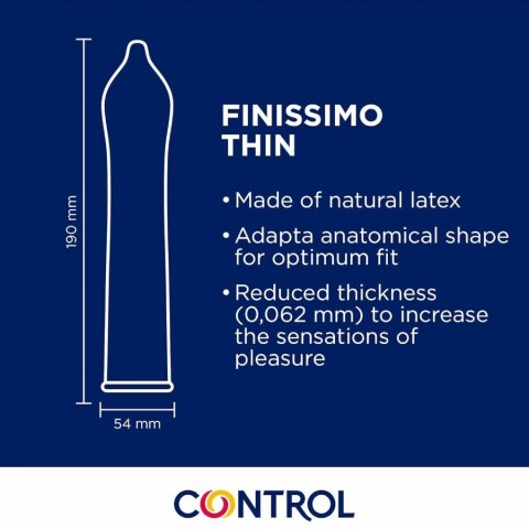 Control Adapta Senso 144 szt. - ultracienkie, anatomiczne prezerwatywy
