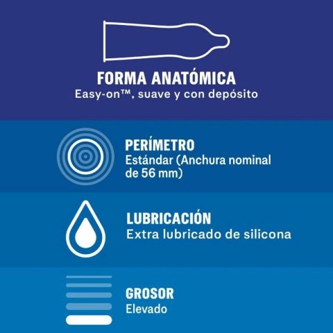Durex Extra Safe 12 szt. - precyzyjny system ochrony, lateks, 56 mm
