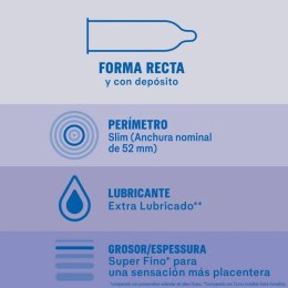 Durex Invisible Extra Lubricated 12 szt. ultracienkie prezerwatywy