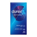 Durex Natural Plus 12 szt. anatomiczne prezerwatywy z neutralnym zapachem