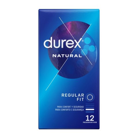Durex Natural Plus 12 szt. anatomiczne prezerwatywy z neutralnym zapachem