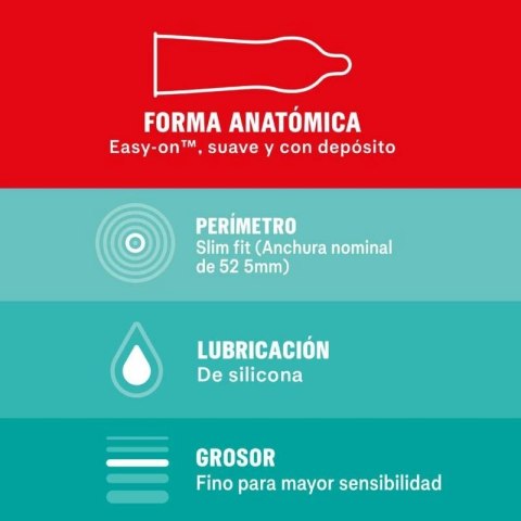 Durex Sensitivo Slim Fit 10 szt. - cienkie prezerwatywy anatomiczne