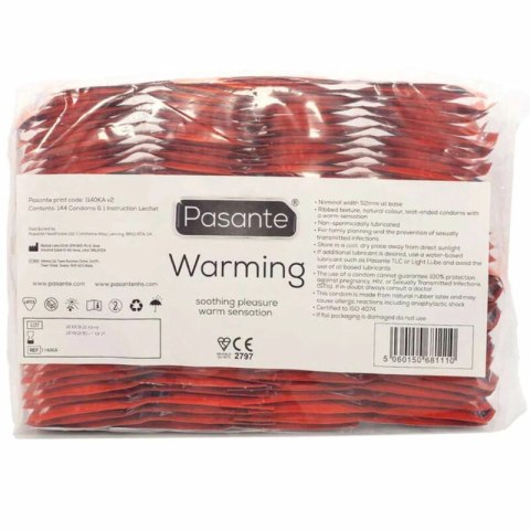 Pasante Calor 144 szt. - anatomiczne prezerwatywy z efektem rozgrzewającym