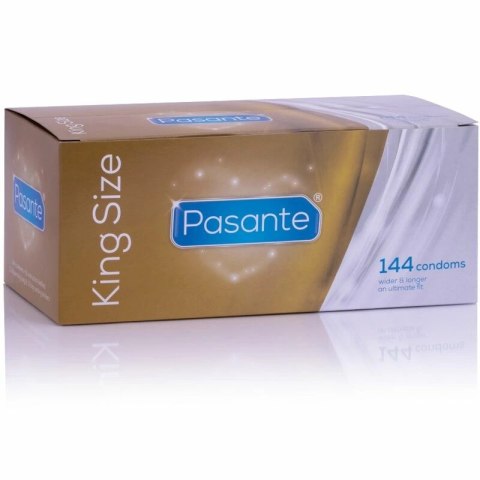 Pasante King Size prezerwatywy 144 sztuki - duży rozmiar, naturalny kolor