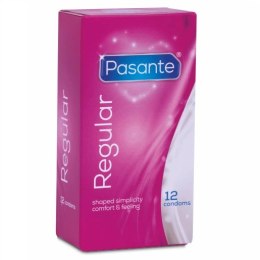 Pasante Regular 12 szt. prezerwatywy klasyczne, naturalny kolor