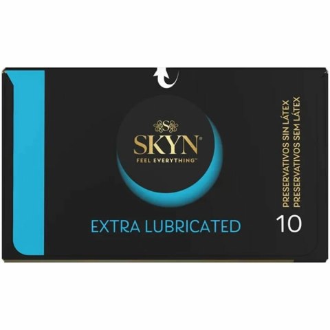 SKYN Extra Nawilżane Prezerwatywy Bez Lateksu 10 sztuk, ultra gładkie