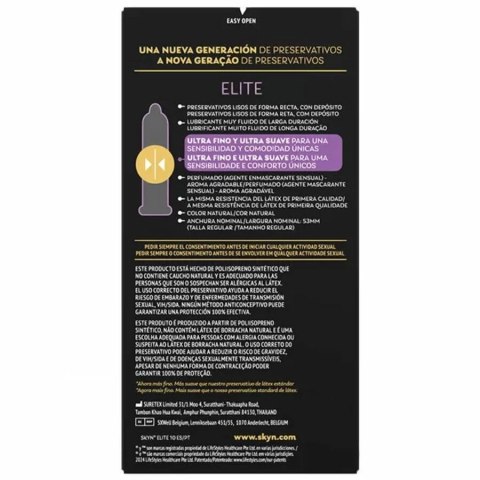 SKYN Elite ultracienkie prezerwatywy bez lateksu 10 sztuk